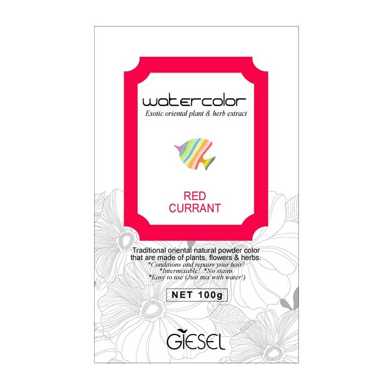 Giesel WAKAN water coloring. Natural herbal hair color