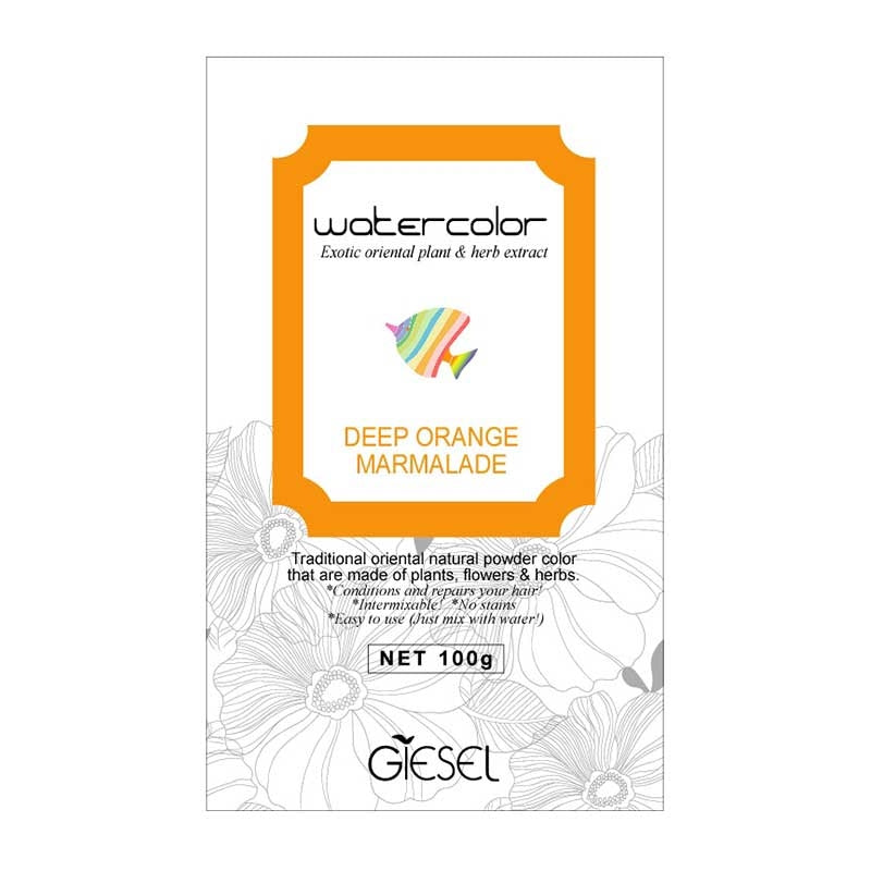 Giesel WAKAN water coloring. Natural herbal hair color
