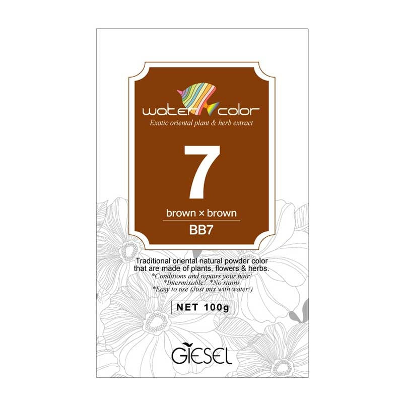 Giesel WAKAN water coloring. Natural herbal hair color