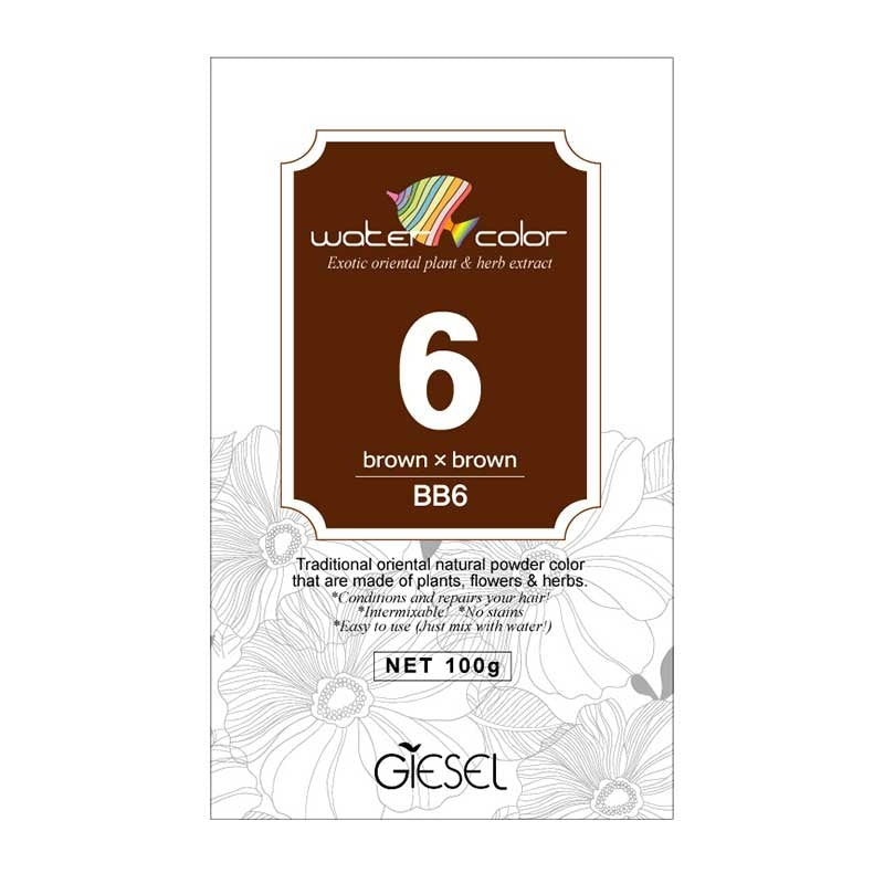 Giesel WAKAN water coloring. Natural herbal hair color