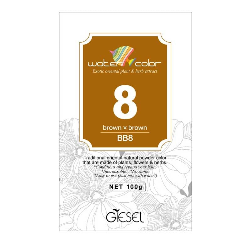 Giesel WAKAN water coloring. Natural herbal hair color